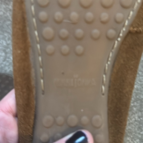 MINNETONKA Suede Moccasin with Rubber Sole - Picture 15 of 16